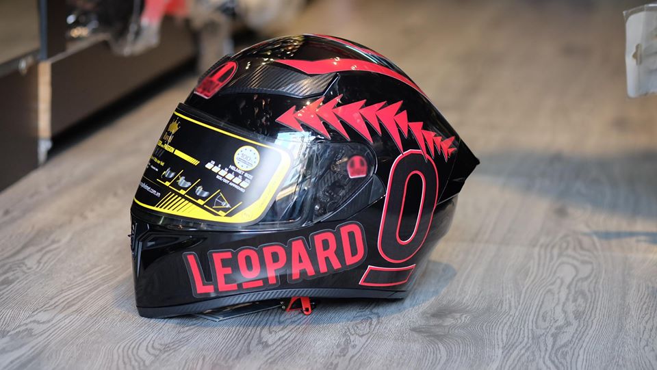 decal fullface leopard